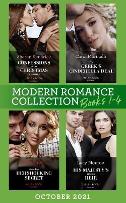 Book cover for Modern Romance October 2021 Books 1-4