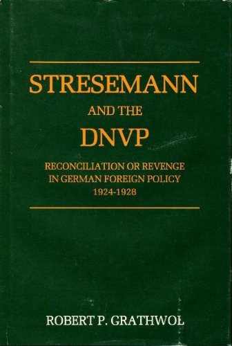 Book cover for Stresemann and the D N V P