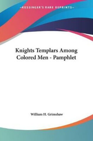 Cover of Knights Templars Among Colored Men - Pamphlet