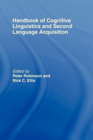 Cover of Handbook of Cognitive Linguistics and Second Language Acquisition