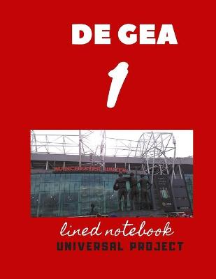 Book cover for 1 DE GEA lined notebook