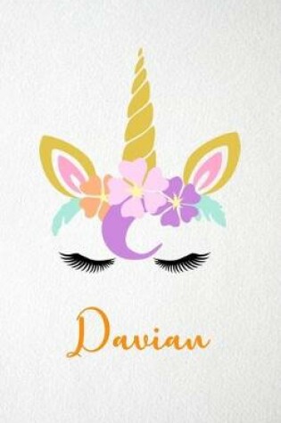 Cover of Davian A5 Lined Notebook 110 Pages