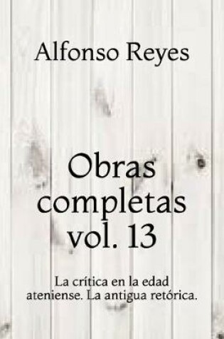 Cover of Obras completas vol. 13