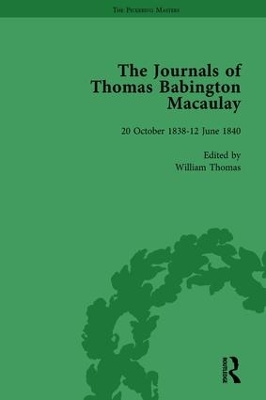 Book cover for The Journals of Thomas Babington Macaulay Vol 1