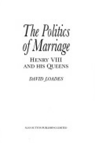 Cover of The Politics of Marriage