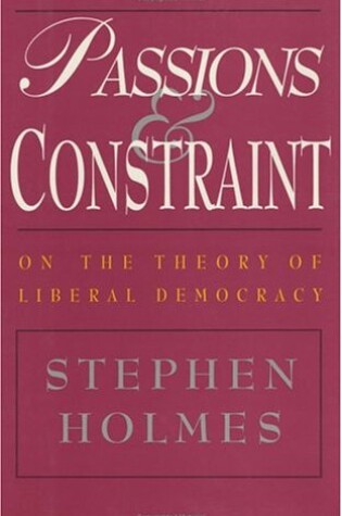 Cover of Passions and Constraint