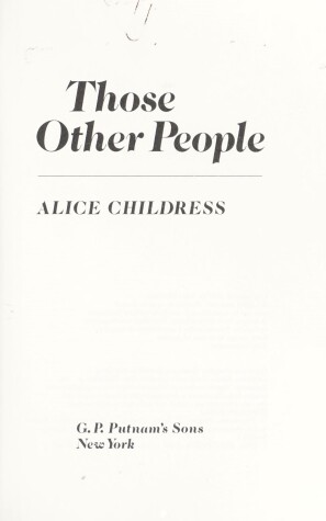 Book cover for Those Other People