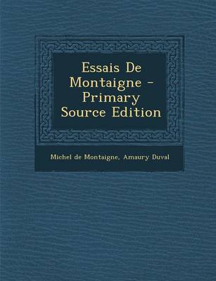 Cover of Essais de Montaigne