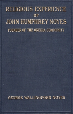 Book cover for Religious Experience of John Humphrey Noyes