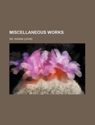 Book cover for Miscellaneous Works (Volume 5)