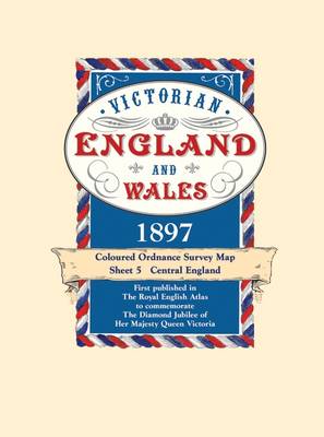 Book cover for Central England - Coloured Victorian Map 1897