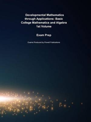 Book cover for Exam Prep for Developmental Mathematics Through Applications