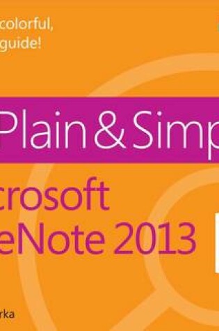 Cover of Microsoft Onenote 2013 Plain & Simple