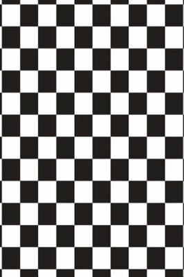 Cover of Journal Racing Sports Fan Checkered Flag Black White