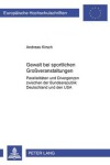 Book cover for Gewalt Bei Sportlichen Grossveranstaltungen