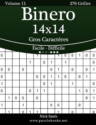 Cover of Binero 14x14 Gros Caractères - Facile à Difficile - Volume 11 - 276 Grilles