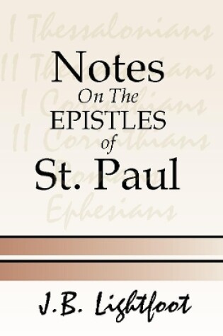 Cover of Notes on Epistles of St. Paul