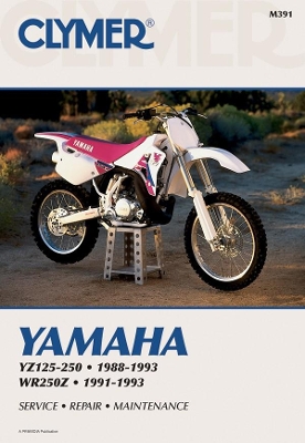 Book cover for Yamaha YZ125-250 (1988-1993) & WR250Z (1991-1993) Motorcycle Service Repair Manual