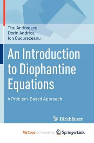 Cover of An Introduction to Diophantine Equations