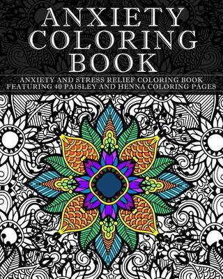 Book cover for Anxiety Coloring Book