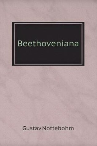 Cover of Beethoveniana