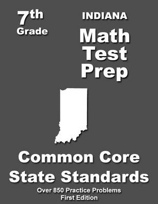 Book cover for Indiana 7th Grade Math Test Prep