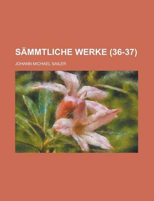 Book cover for Sammtliche Werke (36-37)