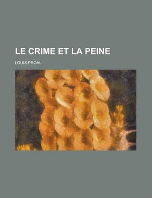 Book cover for Le Crime Et La Peine