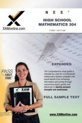 Cover of NES Highschool Mathematics 304 Teacher Certification Test Prep Study Guide