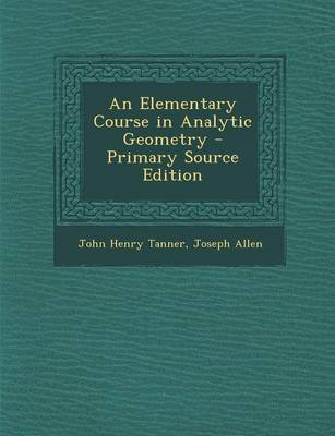 Book cover for An Elementary Course in Analytic Geometry