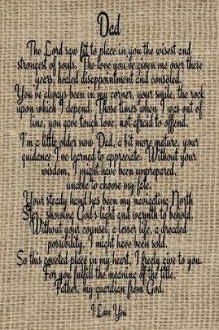 Cover of Dad I Love You - Faux Burlap Journal