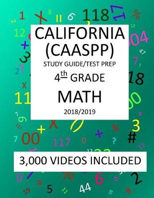 Book cover for 4th Grade CALIFORNIA CAASPP, MATH, Test Prep