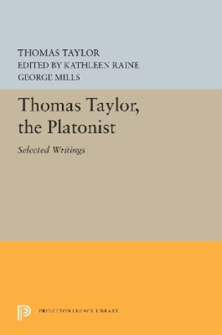 Cover of Thomas Taylor, the Platonist