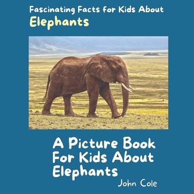 Book cover for A Picture Book for Kids About Elephants