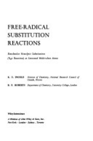 Cover of Free-radical Substitution Reactions