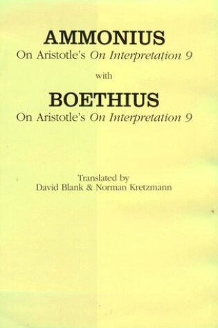 Cover of On Aristotle's "on Interpretation 9"