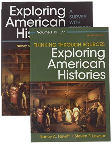 Book cover for Exploring American Histories, Volume 1 & Thinking Through Sources for Exploring American Histories Volume 1