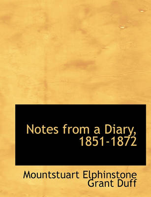 Book cover for Notes from a Diary, 1851-1872