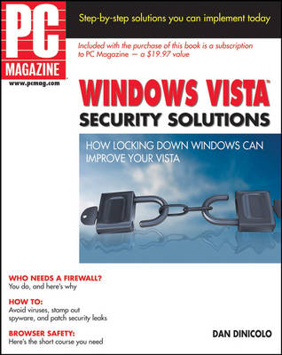 Book cover for "PC Magazine" Windows Vista Security Solutions