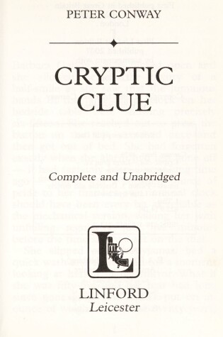 Cover of Cryptic Clue