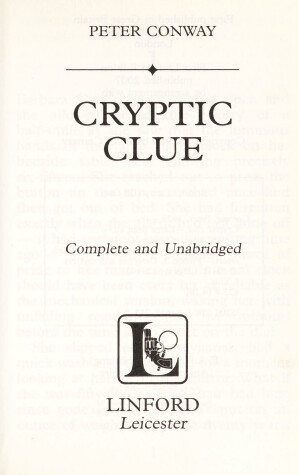 Cover of Cryptic Clue