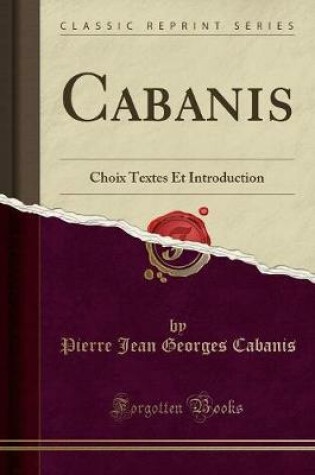 Cover of Cabanis