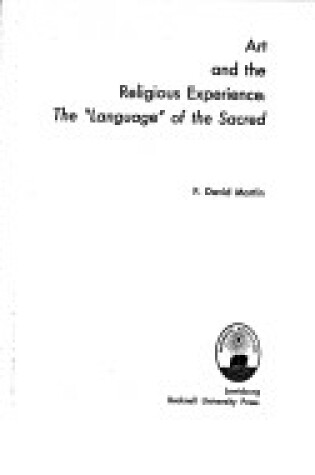 Cover of Art and the Religious Experience