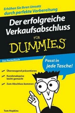 Cover of Der Erfolgreiche Verkaufsabschluss Fur Dummies Das Pocketbuch