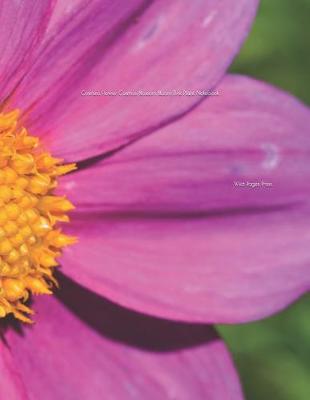 Book cover for Cosmea Flower Cosmos Blossom Bloom Pink Plant Notebook