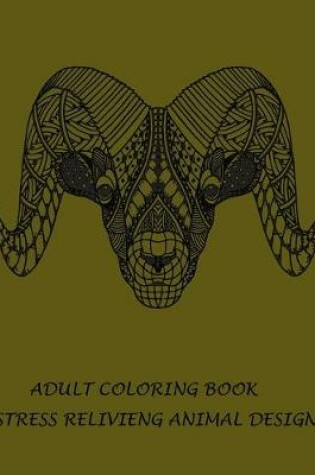 Cover of Adult Coloring Book Stress Relivieng Design