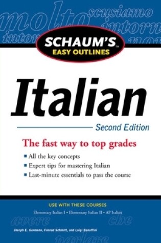 Cover of Schaum's Easy Outline of Italian, Second Edition