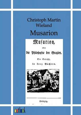 Book cover for Musarion oder die Philosophie der Grazien