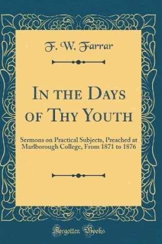 Cover of In the Days of Thy Youth