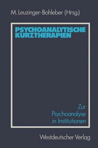 Cover of Psychoanalytische Kurztherapien